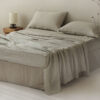 Natural Fiber Bed Sheets & Duvet Cover Set — Breathable Linen Look