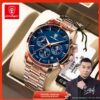 Men's Waterproof Multifunction Watch — Quartz Sports Watch