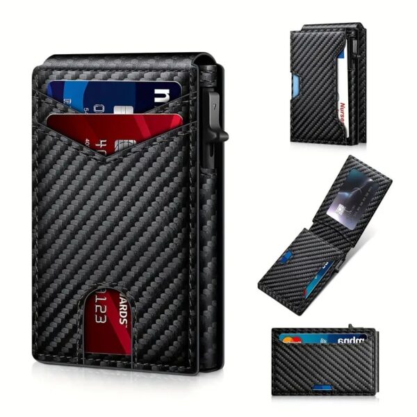 47b36afe-9dee-4711-92e0-d65d01bdfebb.jpeg RFID Blocking Card Holder Wallet — Auto Pop-Up Cards, Magnetic Closure