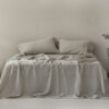 Natural Fiber Bed Sheets & Duvet Cover Set — Breathable Linen Look