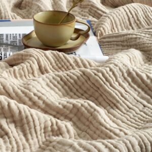 6-Layer Cotton Gauze Blanket — Soft Breathable Throw