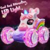 Unicorn Remote Control Car — Rolling Stunt Toy for Kids