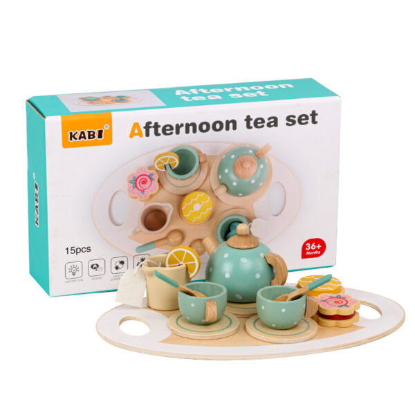Wooden Tea Party Set — Pretend Play Kitchen Toy