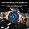 Men's Waterproof Multifunction Watch — Quartz Sports Watch