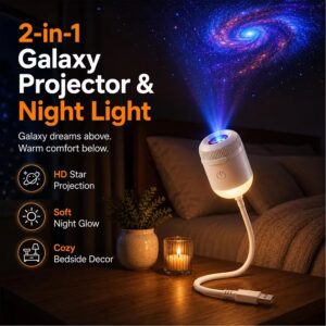 Star Projection Night Light — USB Galaxy Lamp