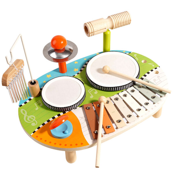 b06255d7-b30d-4b3a-812a-75830b2d3b52.jpg Wooden Percussion Music Set — Kids Rhythm Instruments
