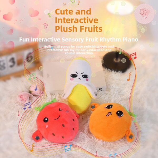 Interactive Fruit Plush Toy — Musical Soft Toy for Kids