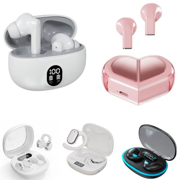 Wireless Gaming Earbuds — Bluetooth with Digital Display