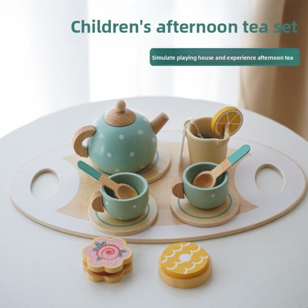 Wooden Tea Party Set — Pretend Play Kitchen Toy