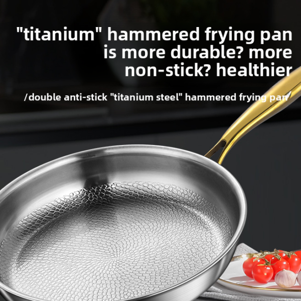 c2f69f5f-5239-4558-9d90-3b1dc59ffcbb.png Titanium Frying Pan — Uncoated with Stainless Steel Base