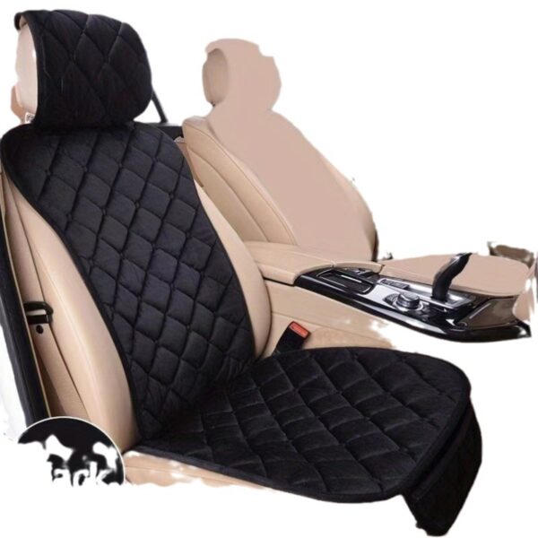 Plush Car Seat Cushion with Lumbar Support — Winter Warm