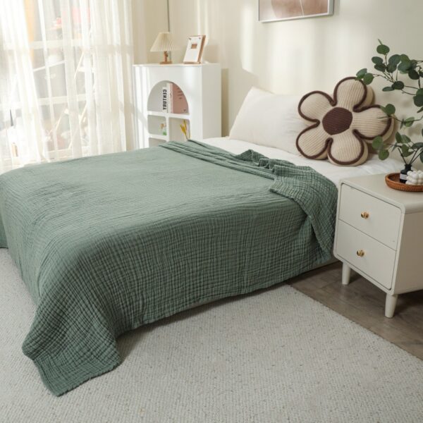 6-Layer Cotton Gauze Blanket — Soft Breathable Throw