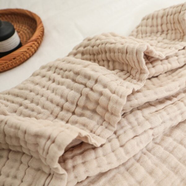 6-Layer Cotton Gauze Blanket — Soft Breathable Throw