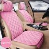 Plush Car Seat Cushion with Lumbar Support — Winter Warm
