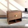 Wooden Tissue Box with Remote Control Storage