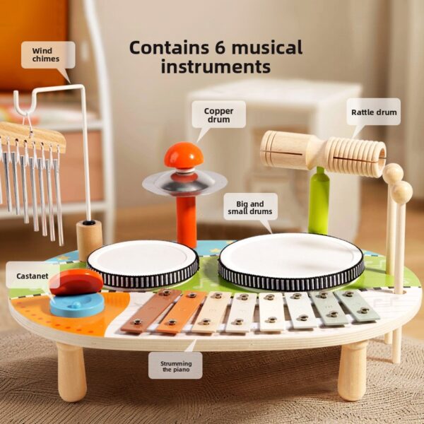 fe0fc256-04d6-43bc-b3e4-2c860cfd2120.jpeg Wooden Percussion Music Set — Kids Rhythm Instruments