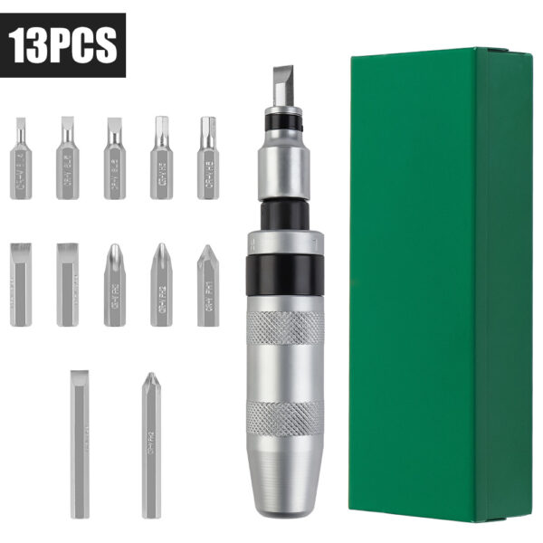 13-Piece Impact Screwdriver Set — Magnetic Bits