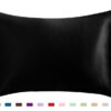 Pillowcase Satin Solid Color Simulation Silk Single Pillowcase Ice