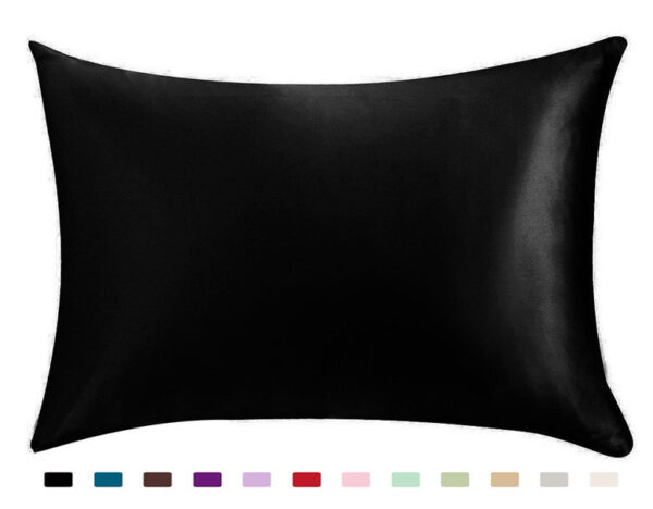 Pillowcase Satin Solid Color Simulation Silk Single Pillowcase Ice