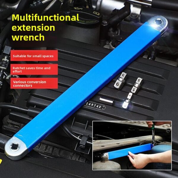 Extendable Dual-Head Ratchet Wrench