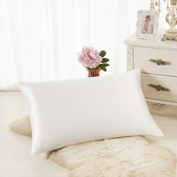 Pillowcase Satin Solid Color Simulation Silk Single Pillowcase Ice