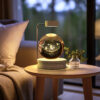 Crystal Ball Cosmic Dinosaur Indoor Night Light USB Power Warm