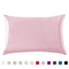 Pillowcase Satin Solid Color Simulation Silk Single Pillowcase Ice