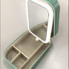 Makeup Storage Box With LED Light Mirror Portable Travel Makeup