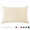 Pillowcase Satin Solid Color Simulation Silk Single Pillowcase Ice