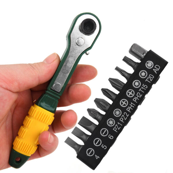 Mini Ratchet Screwdriver Set — 36-Tooth with Bits