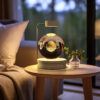 Crystal Ball Cosmic Dinosaur Indoor Night Light USB Power Warm