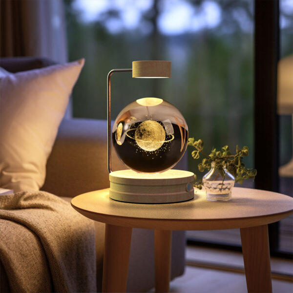 Crystal Ball Cosmic Dinosaur Indoor Night Light USB Power Warm