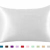 Pillowcase Satin Solid Color Simulation Silk Single Pillowcase Ice