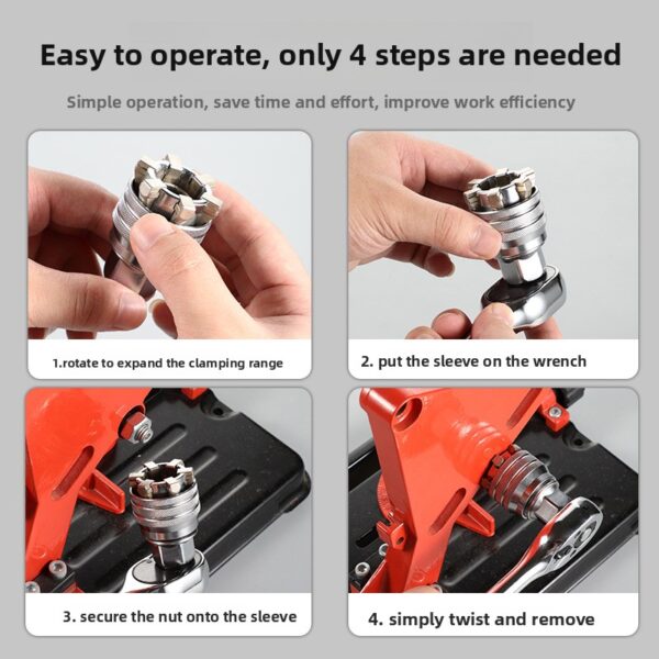 Universal Socket Wrench — Adjustable 9–21 mm
