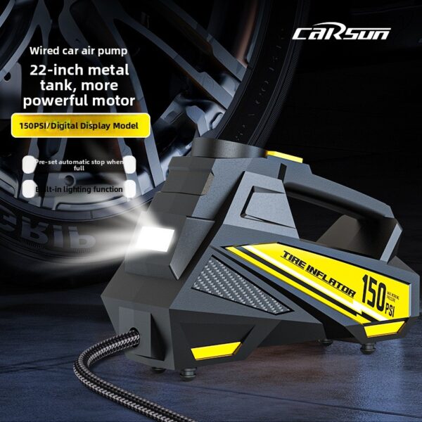 Portable Digital Car Air Pump — 12V Tire Inflator