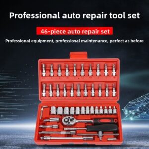 46-Piece Socket Wrench Set — Ratchet & Sockets
