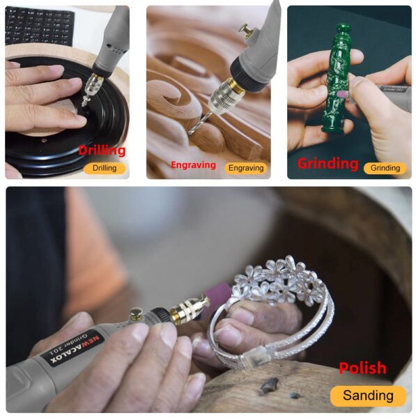 Cordless Mini Rotary Tool — USB Rechargeable Engraving & Grinding Pen Set