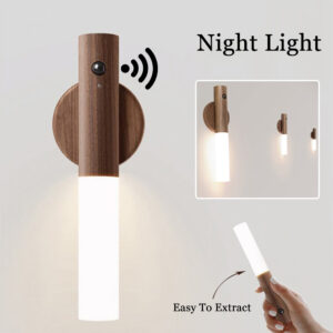Auto LED USB Magnetic Wireless Night Light Corridors Porch Lights PIR