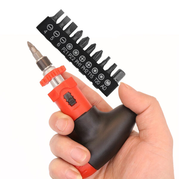 Mini Ratchet Screwdriver Set — 36-Tooth with Bits
