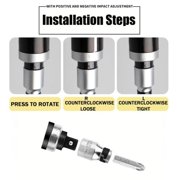 13-Piece Impact Screwdriver Set — Magnetic Bits