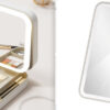 Makeup Storage Box With LED Light Mirror Portable Travel Makeup