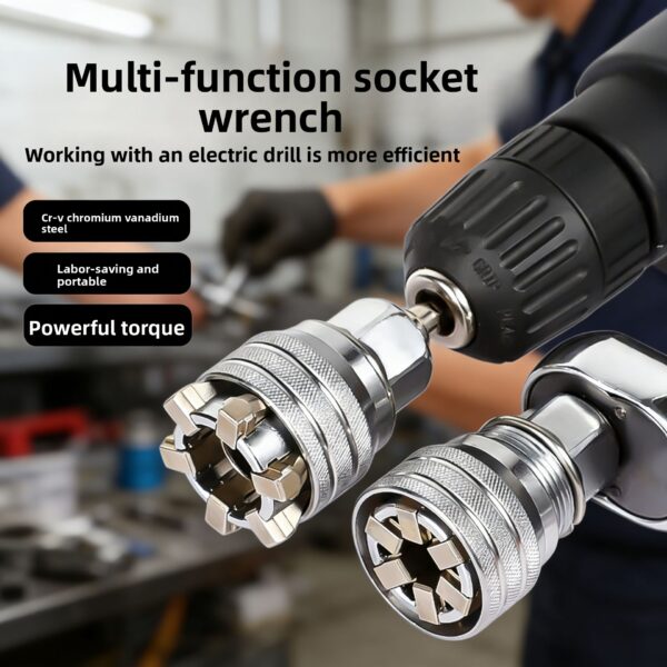 Universal Socket Wrench — Adjustable 9–21 mm