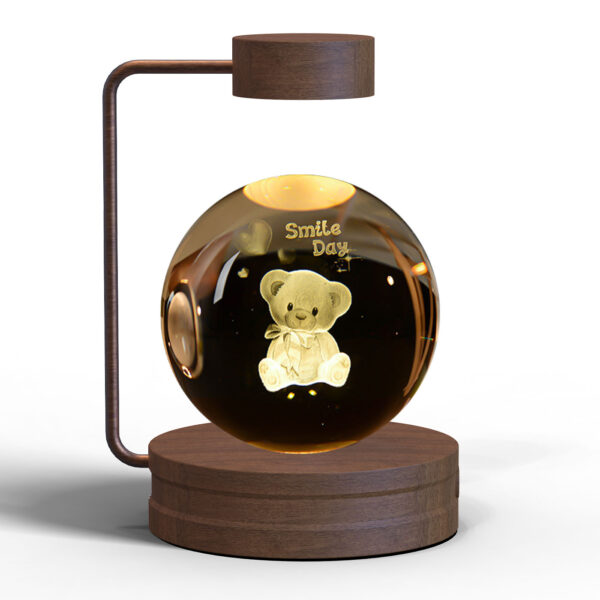 Crystal Ball Cosmic Dinosaur Indoor Night Light USB Power Warm