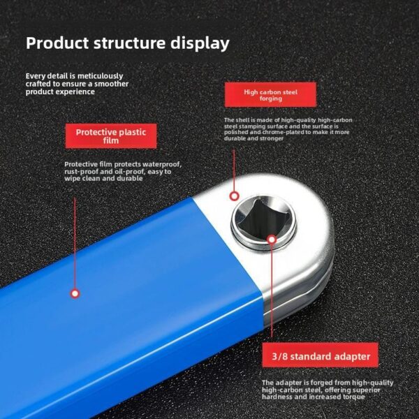 Extendable Dual-Head Ratchet Wrench