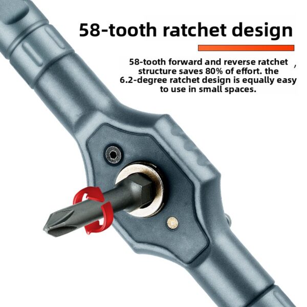 Magnetic Ratchet Screwdriver Set — Multi-Function